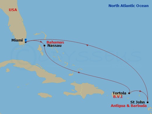 7-night Tortola, Antigua & Bahamas Cruise