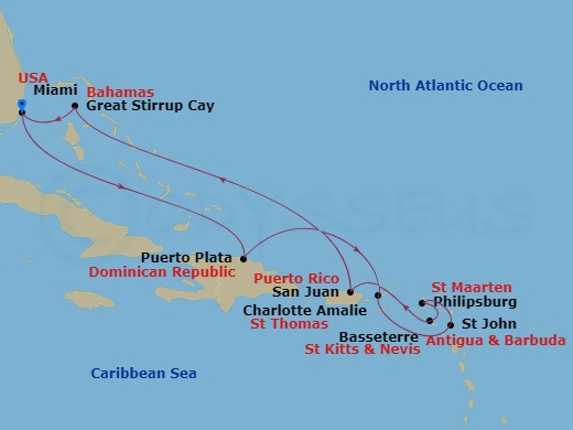 10-night Eastern Caribbean Cruise