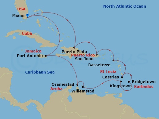 14-night Festive Caribbean Voyage