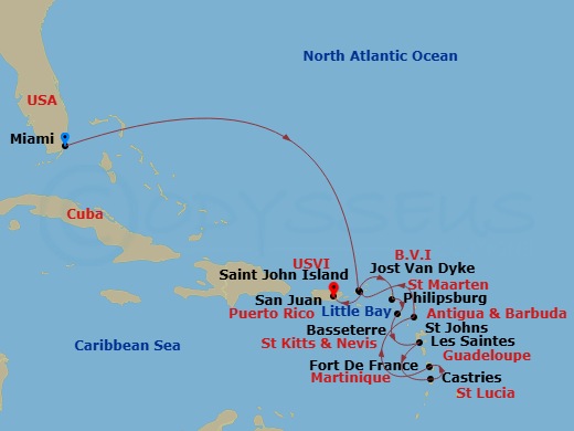 12-night Eastern & Southern Caribbean Cruise