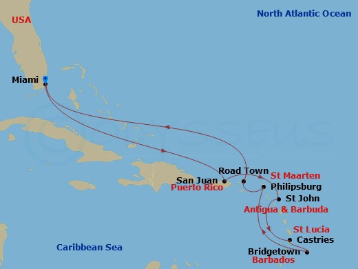 12-night Eastern Caribbean Cruise