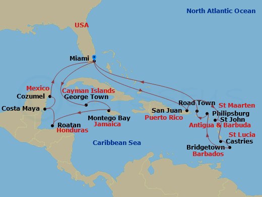 21-night Caribbean Cruise