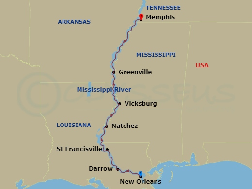 7-night Mississippi Delta Explorer Cruise