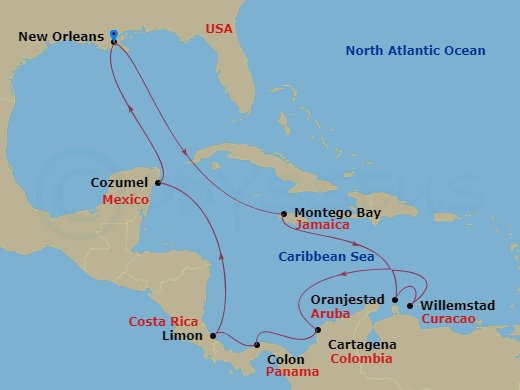 14-night Carnival Journeys - Panama Canal Cruise