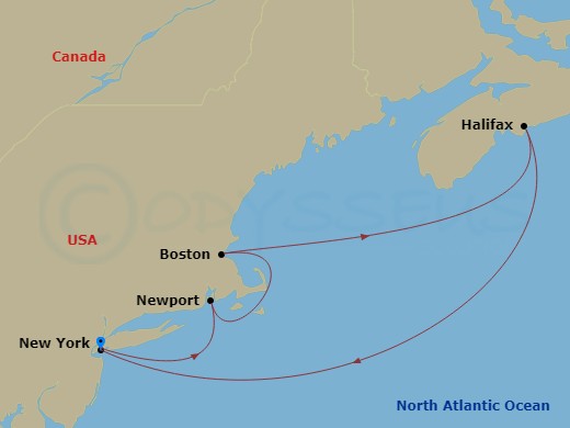 7-night Transatlantic Crossing, New England And Canada Cruise