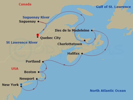 12-night Canada and New England Cruise