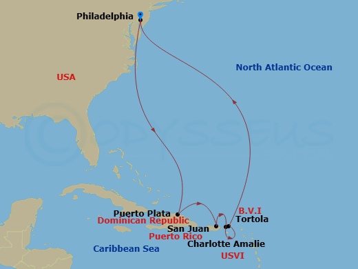 10-night Caribbean Cruise: Dominican Rebublic & St. Thomas