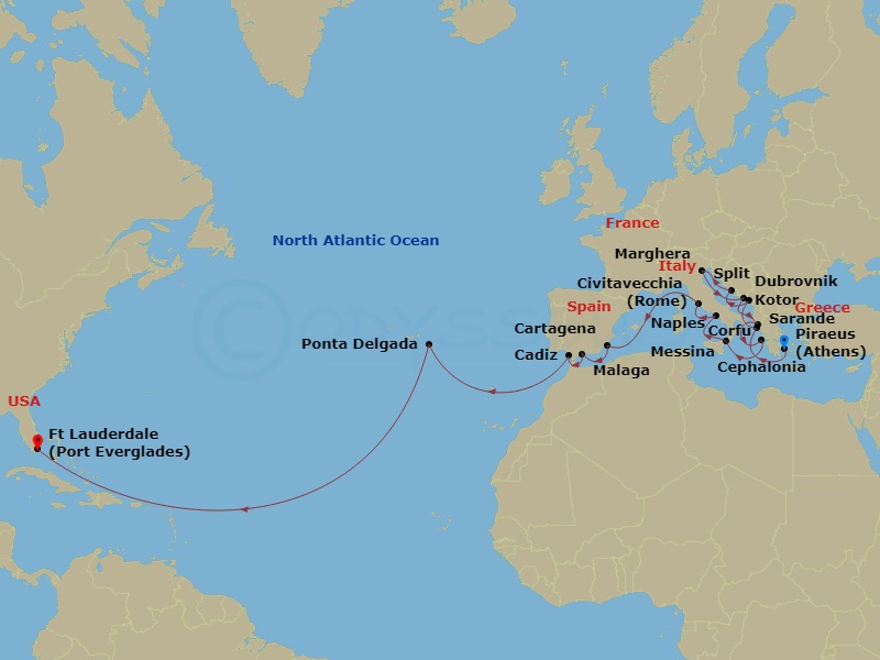 28-night Adriatic Dream & Passage To America Cruise