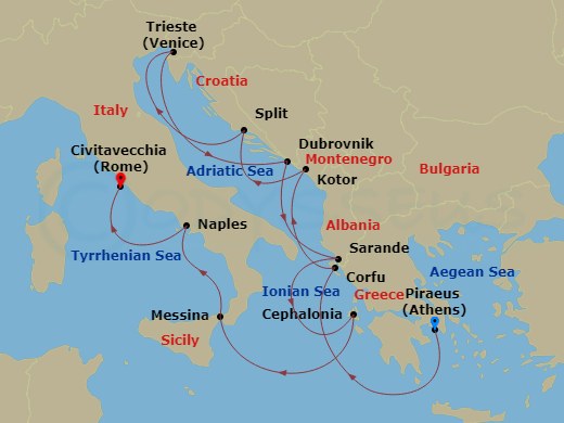 14-Day Adriatic Antiquities: Strait Of Messina & Stromboli
