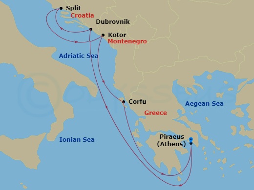 7-night Adriatic Sea & Greek Gems Cruise