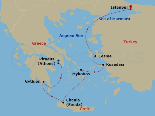 7-Day Greek Isles & Ephesus