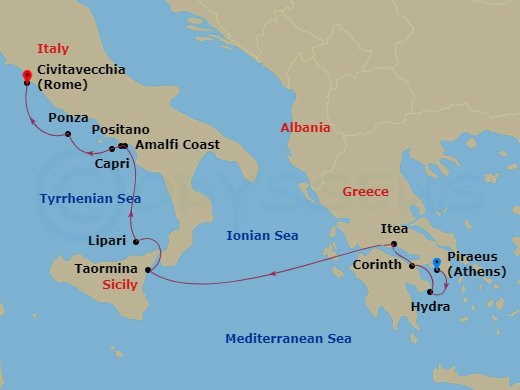 10-Night Grand Greece & Italy Explorer Cruise