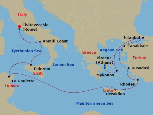12-night Greco-Roman Holiday Voyage