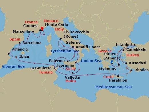 22-night Mediterranean Odyssey Voyage