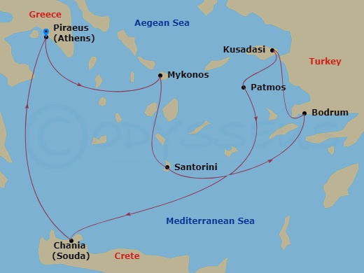 7-night Aegean Gems & Eastern Mediterranean Cruise