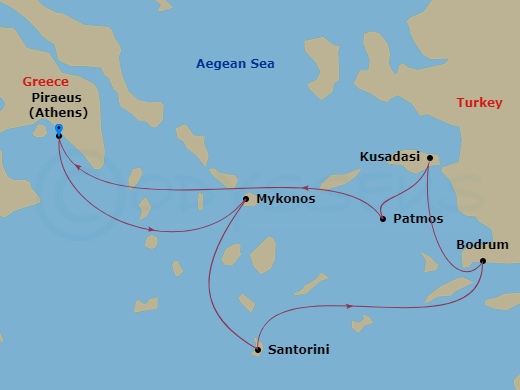 7-night Aegean Gems & Eastern Mediterranean Cruise