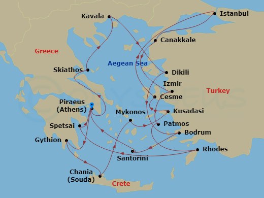 21-night Aegean Treasures, Greek Isle Gems & Ephesus Cruise