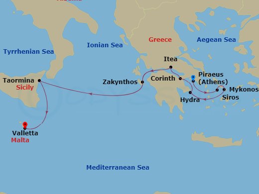 7-Night Enchanting Greece, Sicily & Malta Cruise