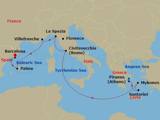 10-night Greece, Italy & France Cruise