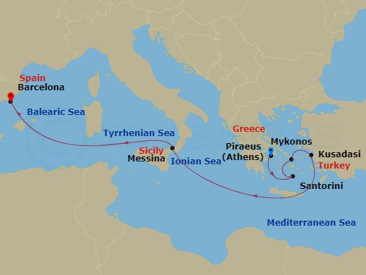 7-night Greece, Italy & Turkey Cruise