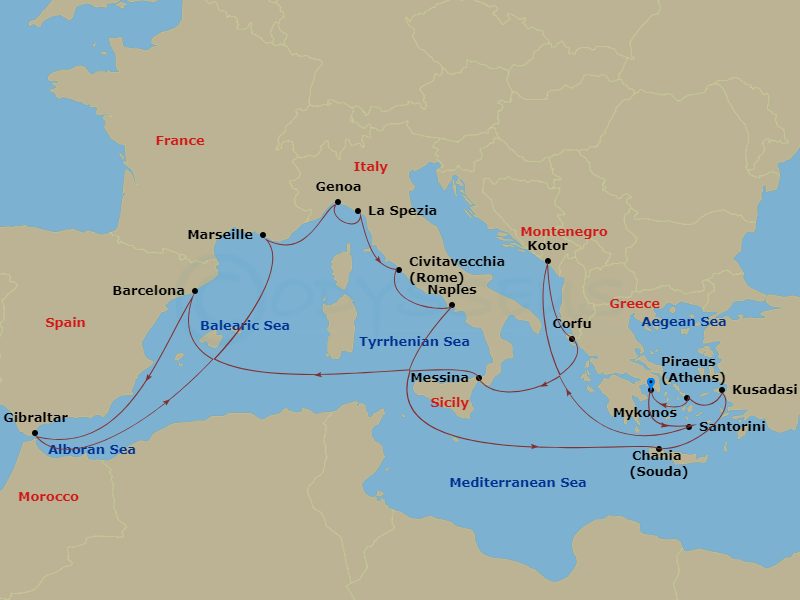 21-night The Best Of The Mediterranean Cruise