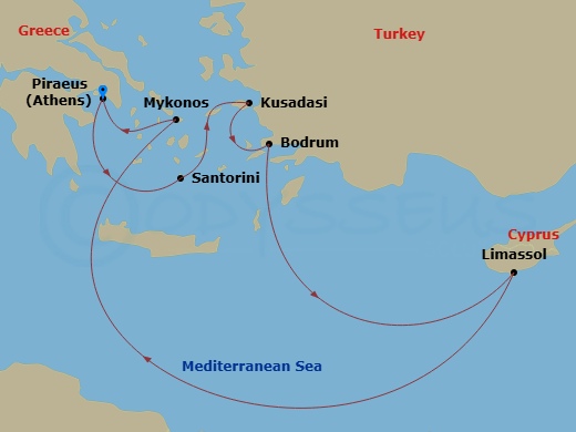 7-night Greece, Cyprus & Turkey Cruise