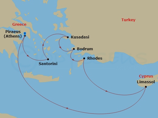 7-night Greece, Cyprus & Turkey Cruise