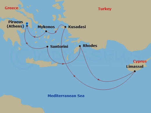 7-night Greece, Cyprus & Turkey Cruise