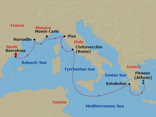 7-night Iconic Mediterranean Voyage