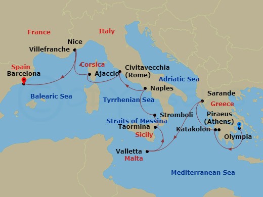 11-night Mediterranean Romance Cruise