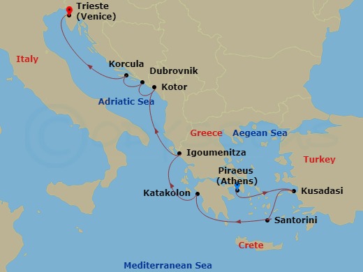 10-night Dreams of Dalmatia Cruise