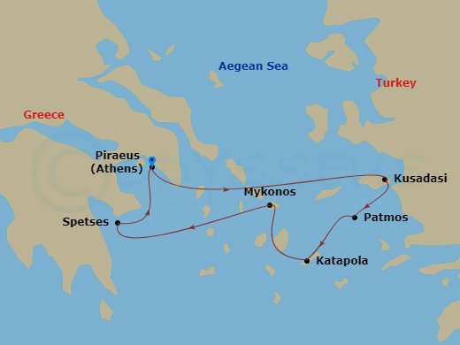 7-night Northern Cyclades Cruise