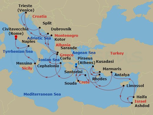 28-Day Eastern Mediterranean Antiquities: Rhodes & Stromboli
