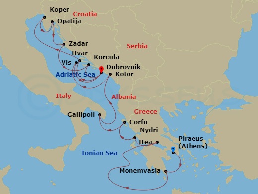 17-night Jewels Of Greece And The Dalmatian Coast Cruise