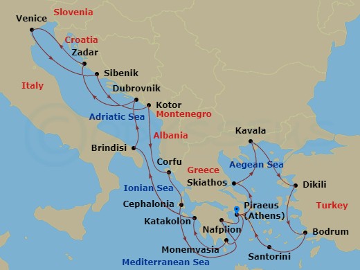 21-night Treasures Of The Adriatic & Aegean Seas Cruise