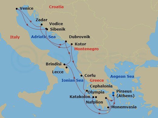 14-night Treasures Of The Adriatic Cruise