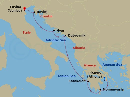 7-night Greece & Dalmatian Delights Cruise
