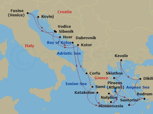21-night Treasures Of The Adriatic & Eastern Mediterranean Cruise