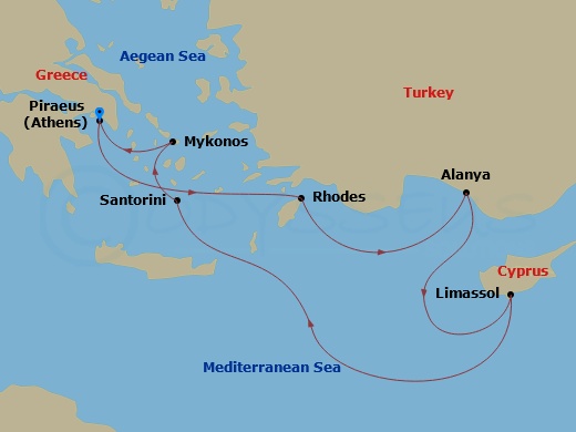 7-night Jewels of the Mediterranean: Greece, Turkey and Cyprus Cruise
