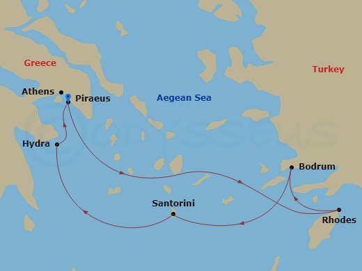 7-night Southern Cyclades Cruise