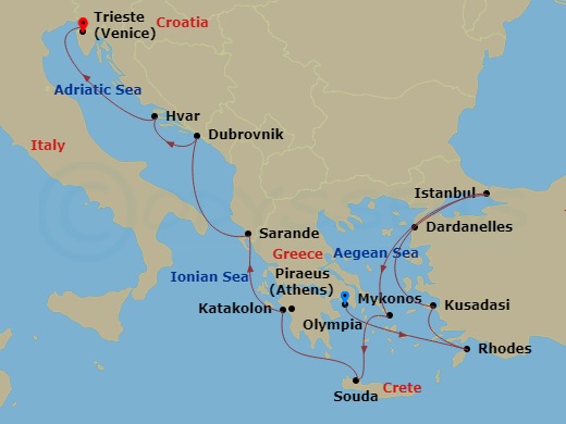 12-night Mediterranean Empires Cruise