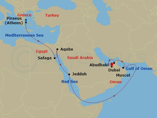 17-night Middle East Cruise