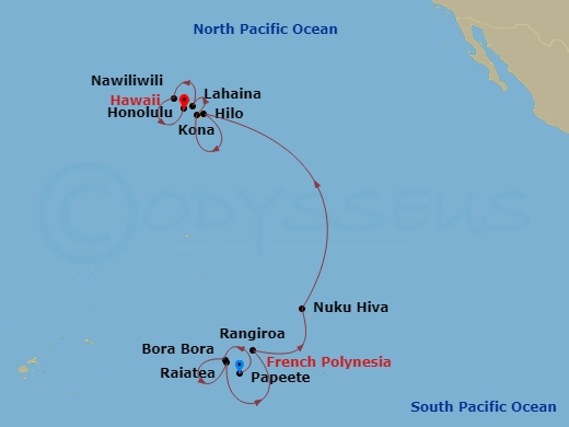 15-night South Pacific and Hawaii Voyage
