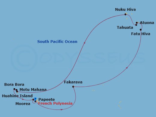 14-night Marquesas, Tuamotus & Society Islands Cruise