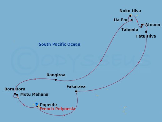 14-night Marquesas In Depth, Tuamotus & Society Islands Cruise