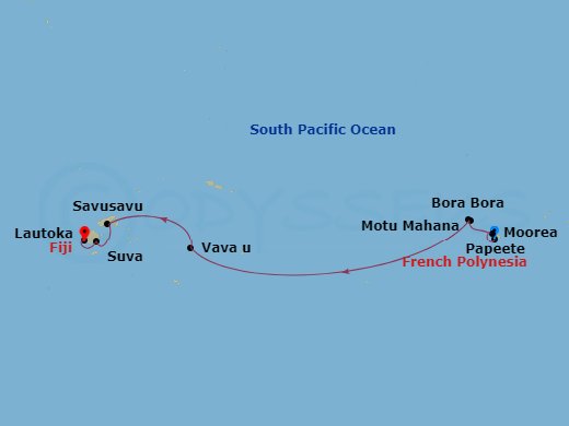 15-night Fiji, Tonga, Cook Islands And Society Islands Cruise