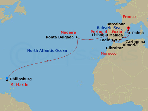 22-night Star Collector – Atlantic Interludes and Iberian Indulgences Cruise