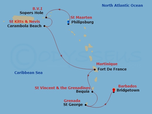 7-night Yachtsman's Caribbean Cruise
