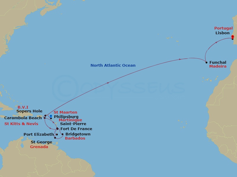 19-night Yachtsman's Caribbean & Atlantic Passage Cruise