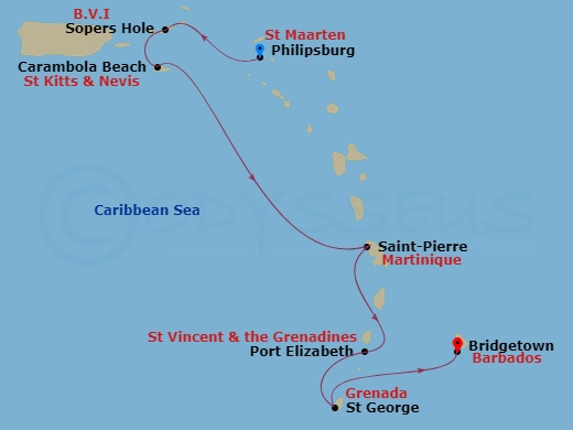 7-night Yachtsman's Caribbean Cruise